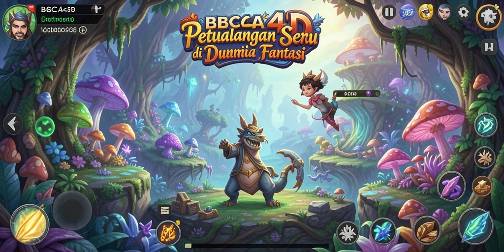 Screenshot gameplay BBCA4D menampilkan aksi petualangan seru.