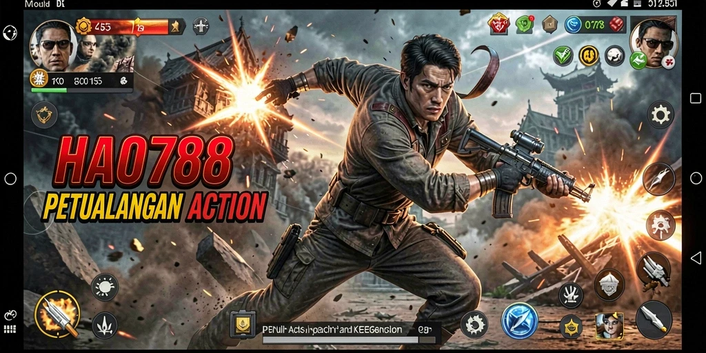 Tampilan gameplay HAO788 yang penuh aksi dan ketegangan.