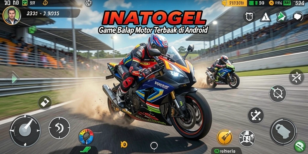 Gameplay seru balap motor di INATOGEL.