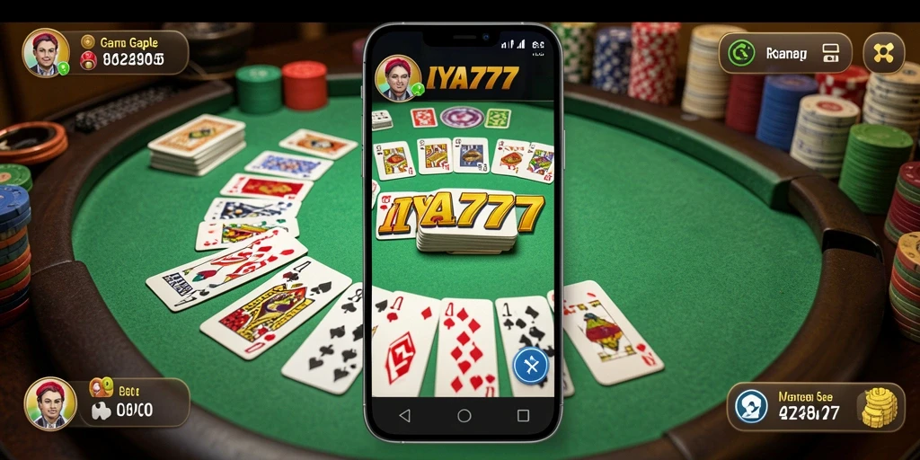 Tampilan gameplay yang menegangkan di IYA777 saat bermain Gaple.