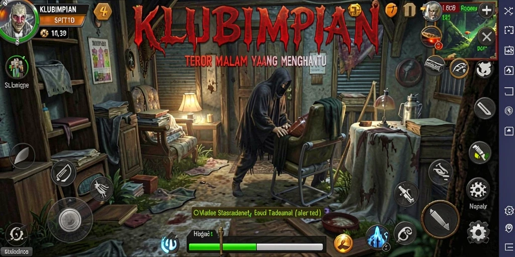 Gameplay menyeramkan di KLUBIMPIAN yang menggugah adrenalin.