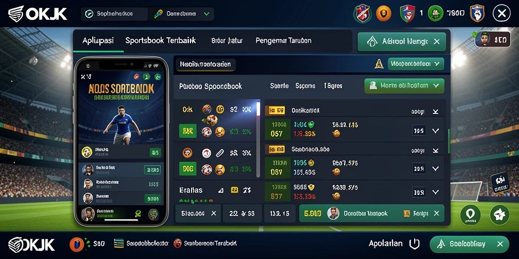 Tampilan gameplay yang menarik dari aplikasi olahraga OKJK.
