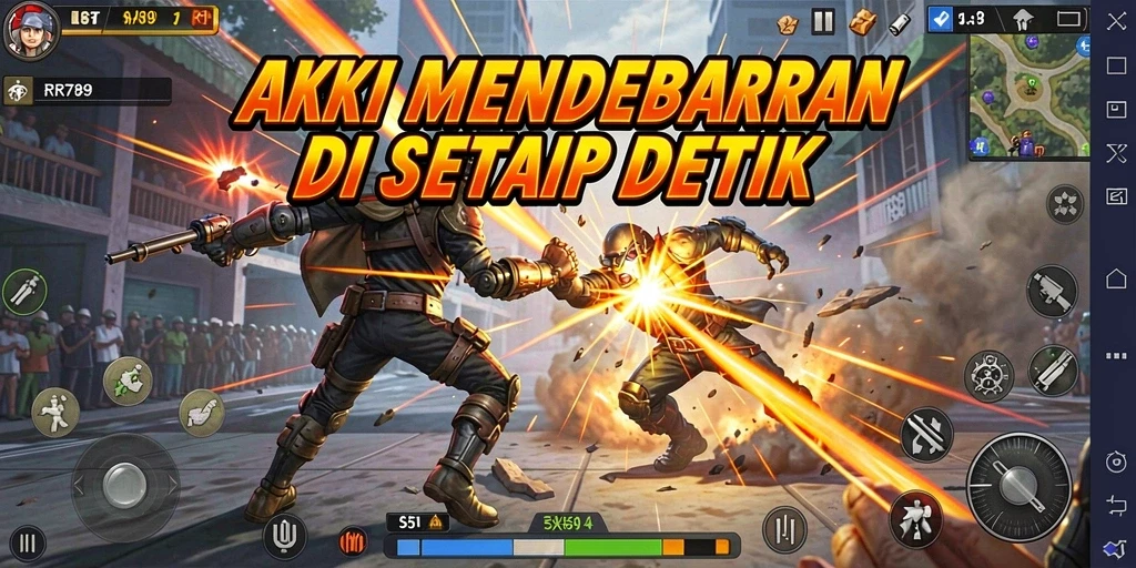 Tangkapan layar menyajikan aksi seru dalam permainan RR789.