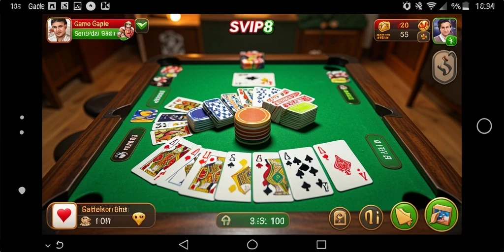 Tampilan gameplay Gaple yang menarik dan interaktif di SVIP8.