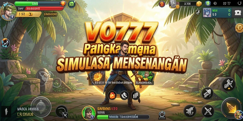 Screenshot gameplay VO777 menunjukkan interaksi dinamis dalam simulasi.