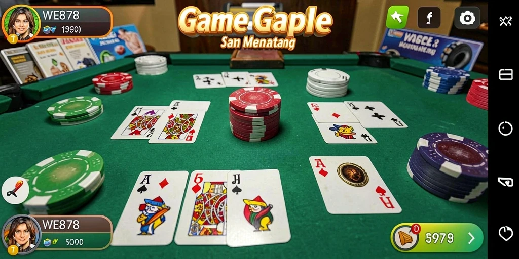 Tampilan gameplay seru dari WE878 di platform Gaple.